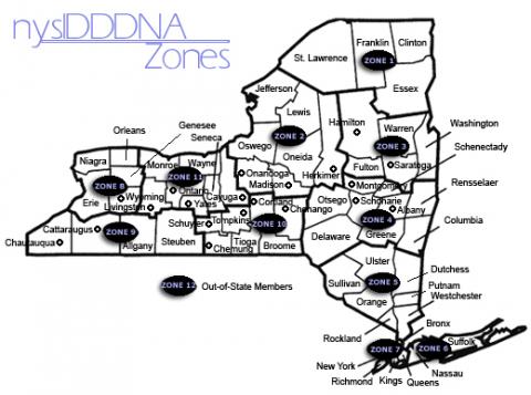 NYSIDDDNA Zone Map